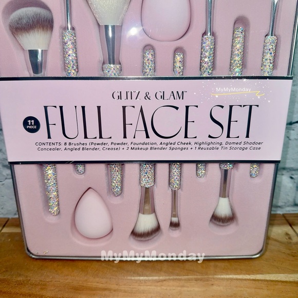 Glitz & Glam Bling Makeup Brush Set 11pcs - Picture 4 of 6